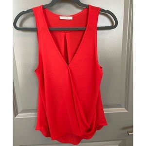 Lush Size XS Coral wrap front tank